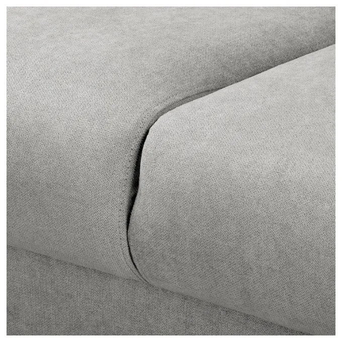 Svetlosivá rohová pohovka (ľavý roh) Beata - Ropez