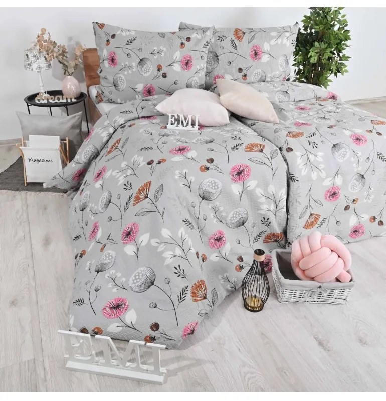 Obliečky krepové Kayla EMI, Štandardný set jednolôžko obsahuje 1x 140x200 + 1x 70x90