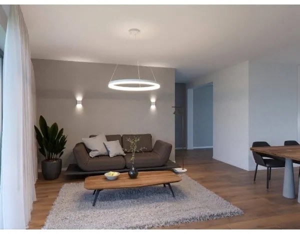 LED2 - LED Vonkajšie nástenné svietidlo FLAT 2xLED/3W/230V IP65 biela