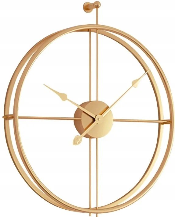 Tutumi 3D nástenné hodiny Coat 60 cm zlaté