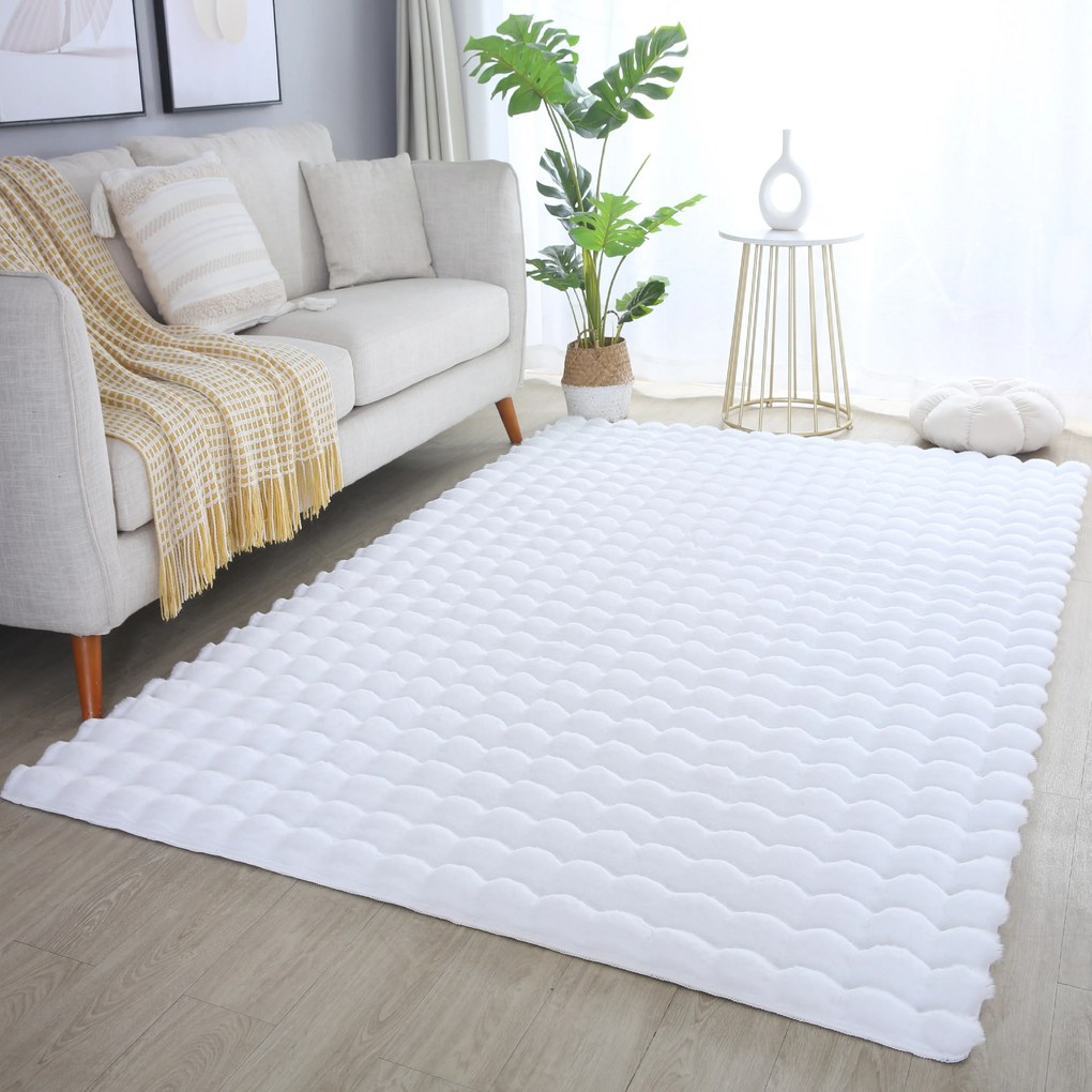 Ayyildiz 120x170 cm Kusový koberec Ambiance 5110 White, biela, obývacia izba