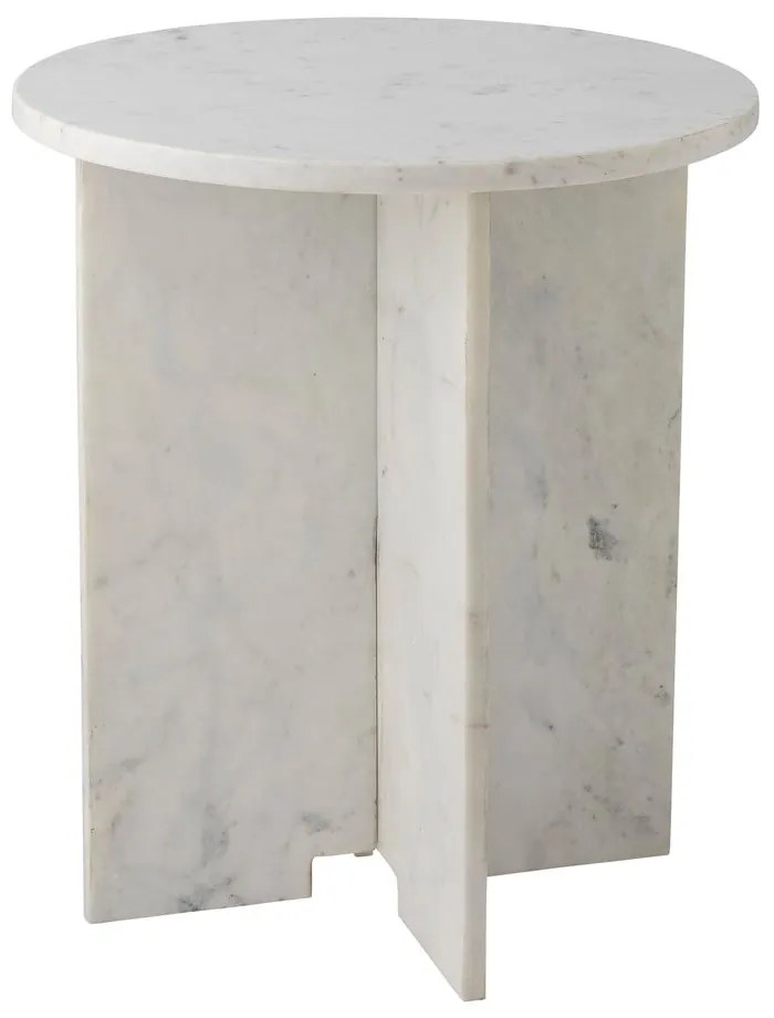 Mramorový okrúhly odkladací stolík ø 46 cm Jasmia – Bloomingville