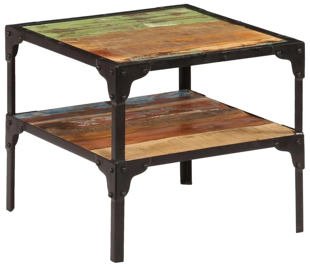 vidaXL Príručný stolík, recyklovaný masív 45x45x40 cm