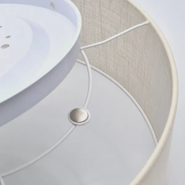 Stropné svietidlo SIRJA 1xE27/60W/230V pr. 35 cm krémová