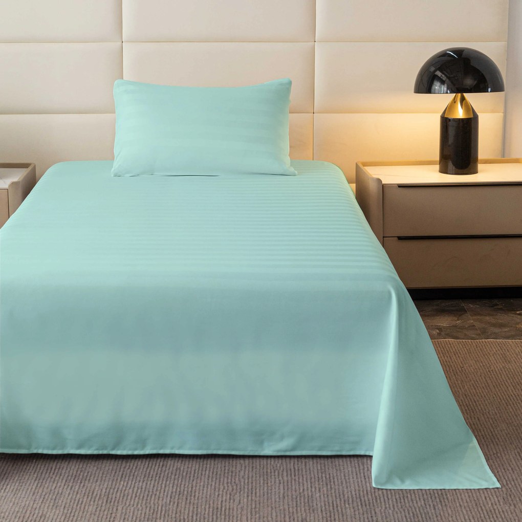 Hotelová plachta z mikrovlákna 140x240 cm a obliečka na vankúš 50x70 cm JASMINE, mentolová Typ zapínania: Zips