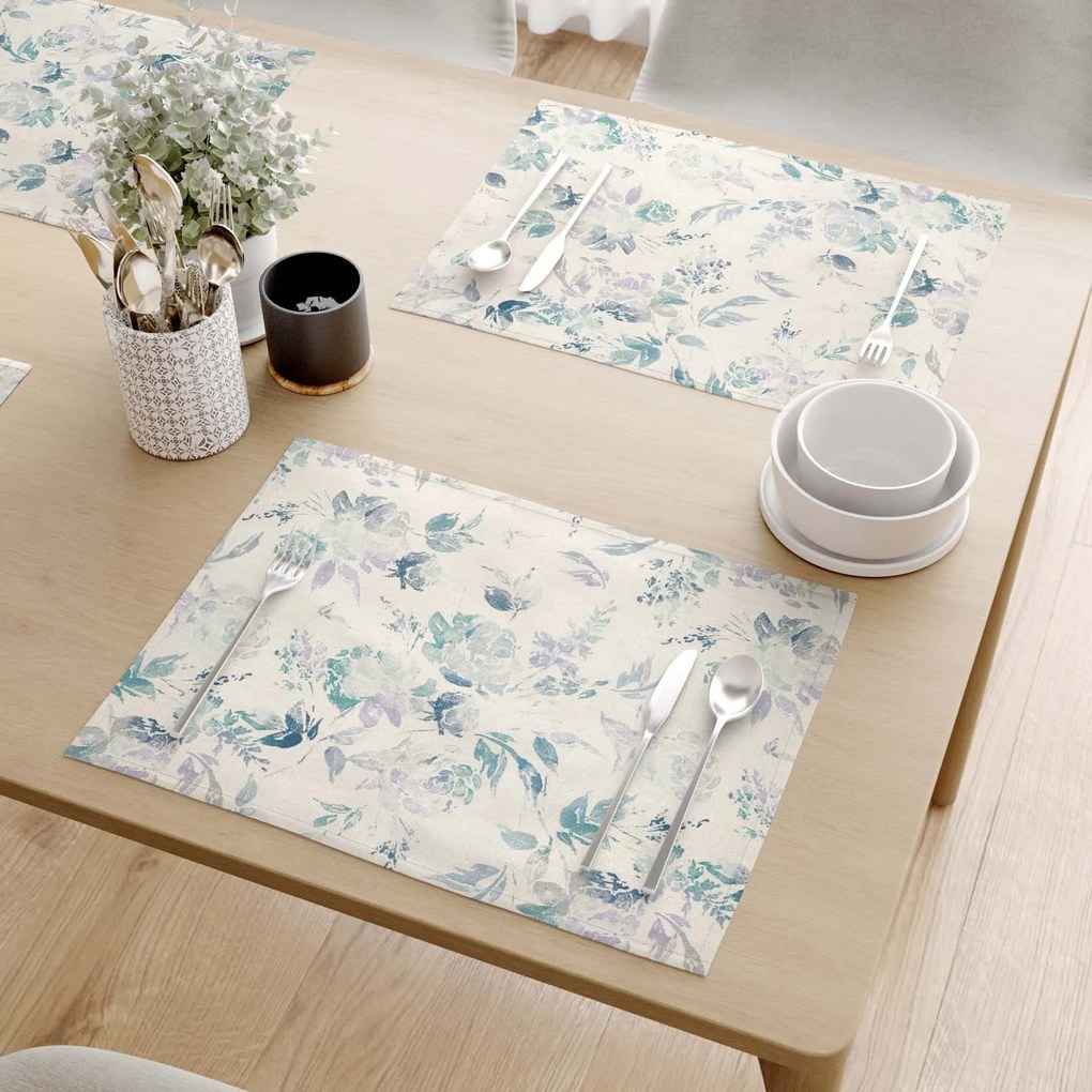 Goldea prestieranie na stôl valencia - otlačky rastlín - sada 2ks 30 x 40 cm