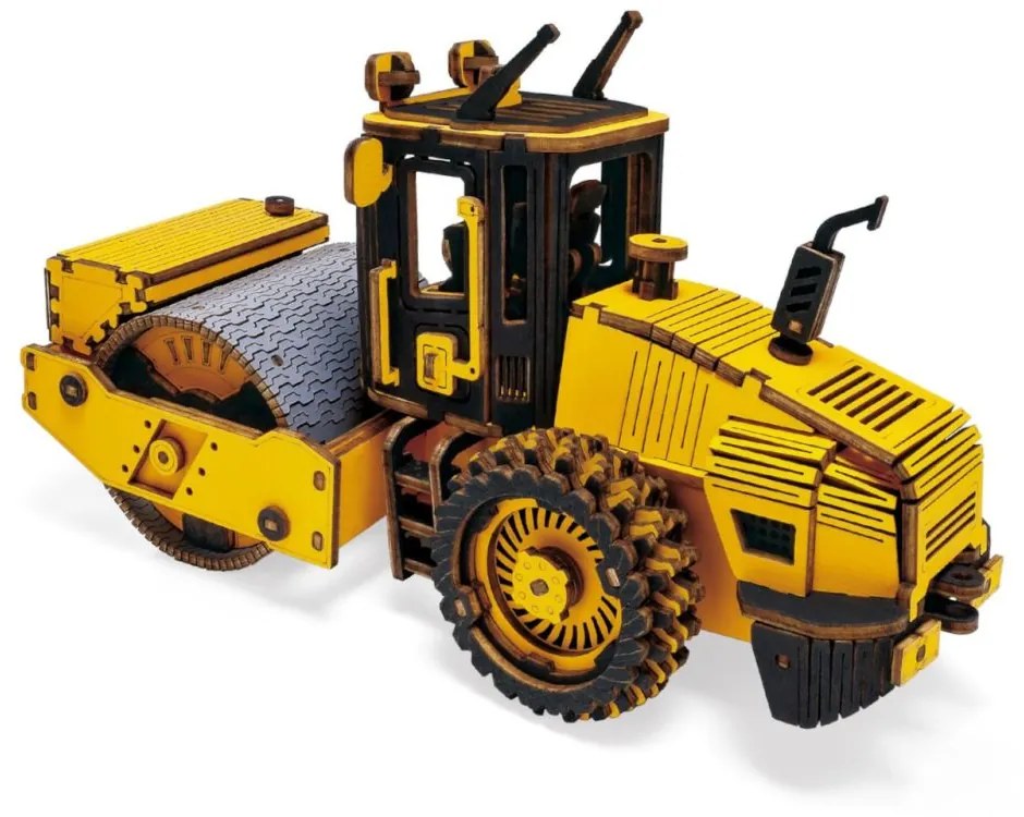 Robotime Rokr 3D dřevěné puzzle Silniční válec 149 ks