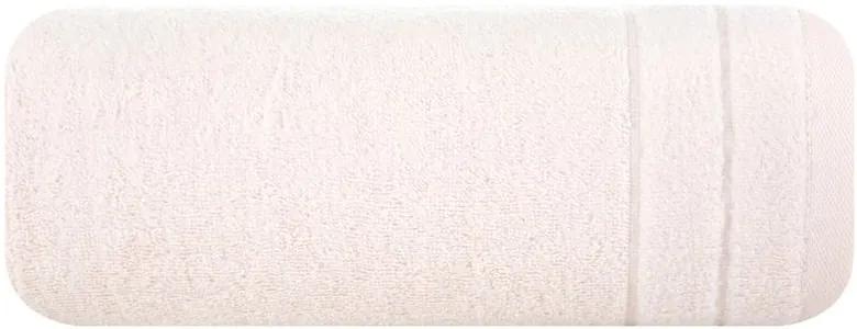 Klasický svetloružový uterák DAMLA s jemným pásom Rozmer: 50 x 90 cm