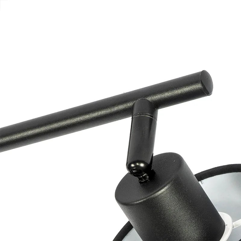 Moderné stropné svietidlo čierne 3-svetlo - Hetta