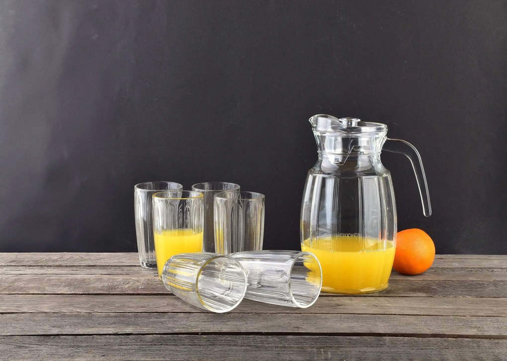 Sada džbánu 2l a 6 ks skleniček 310 ml Sofia čirá