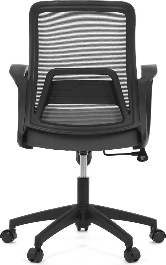 Kancelárska otočná stolička NERO — látka, sivá