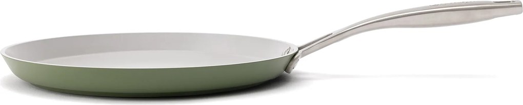 Elmich Nepriľnavá keramická panvica na palacinky Zen Ø 26 cm – olivovozelená