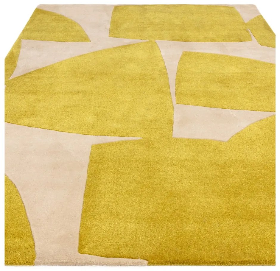 Okrovožltý ručne tkaný koberec z recyklovaných vlákien 200x290 cm Romy – Asiatic Carpets