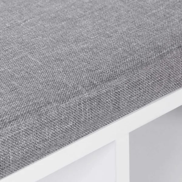 Botník VOREN biela/sivá