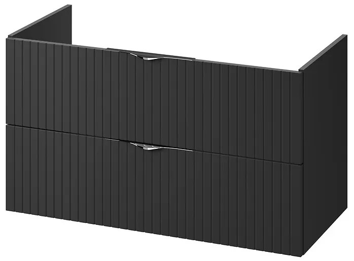 Cersanit Tirso, závesná skrinka pod umývadlo 994x447x572 mm, čierna matná, S1017-012