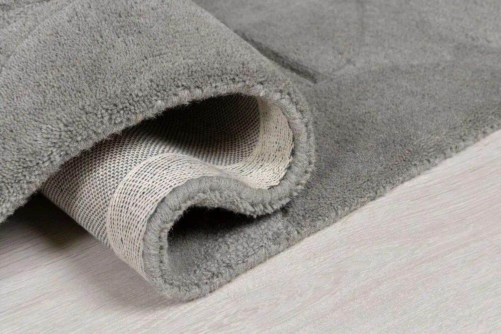 Flair Rugs, Kusový koberec Moderno Gigi Grey kruh, 160x160 (priemer) kruh, šedá, obývacia izba