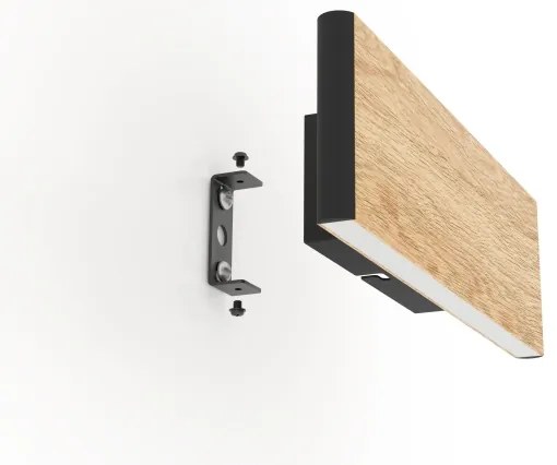 Eglo 390127 - LED Nástenné svietidlo CLIMENE 2xLED/4,2W/230V 3000K dub