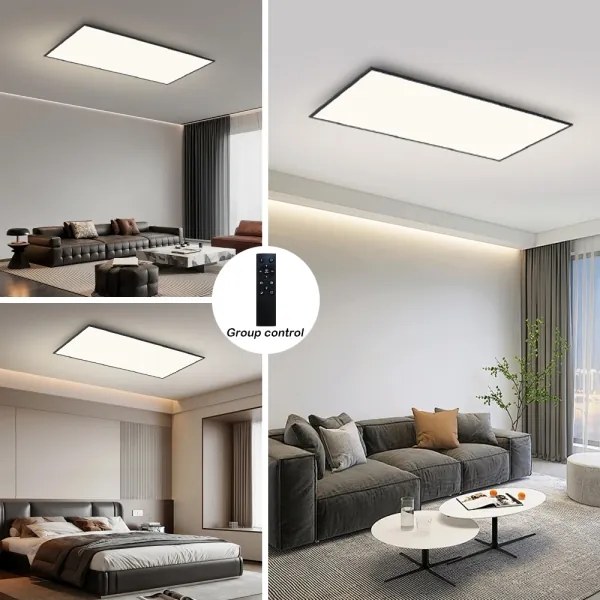 Brilagi - LED stmievateľné stropné svietidlo SLIMFRAME LED/80W/230V 120x60 cm čierne + DO