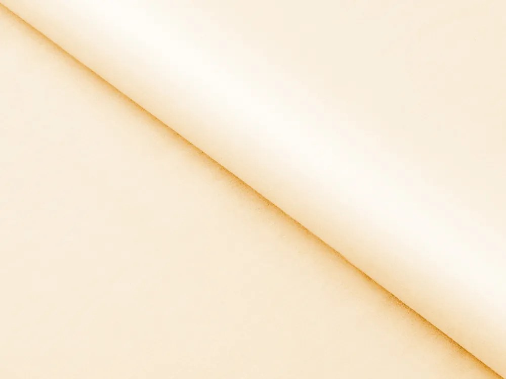 Biante Saténové posteľné obliečky ST-007 Vanilkové Dvojlôžko francúzske 240x220 a 2ks 70x90 cm