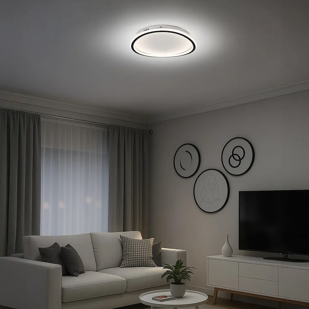 Stropné LED svietidlo Cali Round, 1x LED 30w, 4000k, b