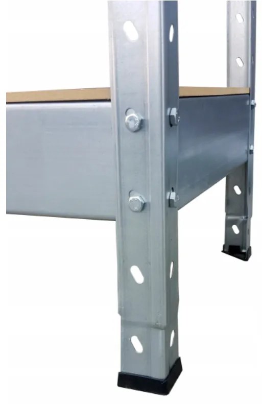 Fistar Regál skrutkovaný 1750x900x400 mm kovový zinkovaný 5-policový, nosnosť 1100 kg