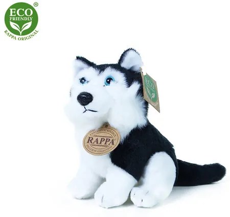 Rappa Plyšový pes husky 16 cm ECO-FRIENDLY