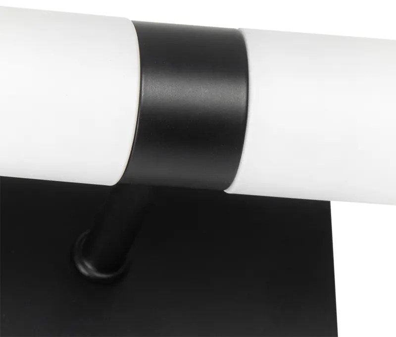 Inteligentné kúpeľňové nástenné svietidlo čierne IP44 2-svetelné vrátane 2 Wifi G9 - Bath