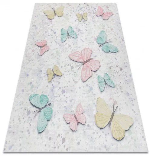 Dywany Łuszczów Detský kusový koberec Bambino 1610 Butterflies cream - 80x150 cm