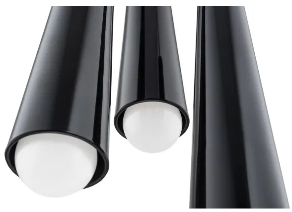 Argon 6103 - Luster na lanku HOLLYWOOD 3xE14/7W/230V čierna