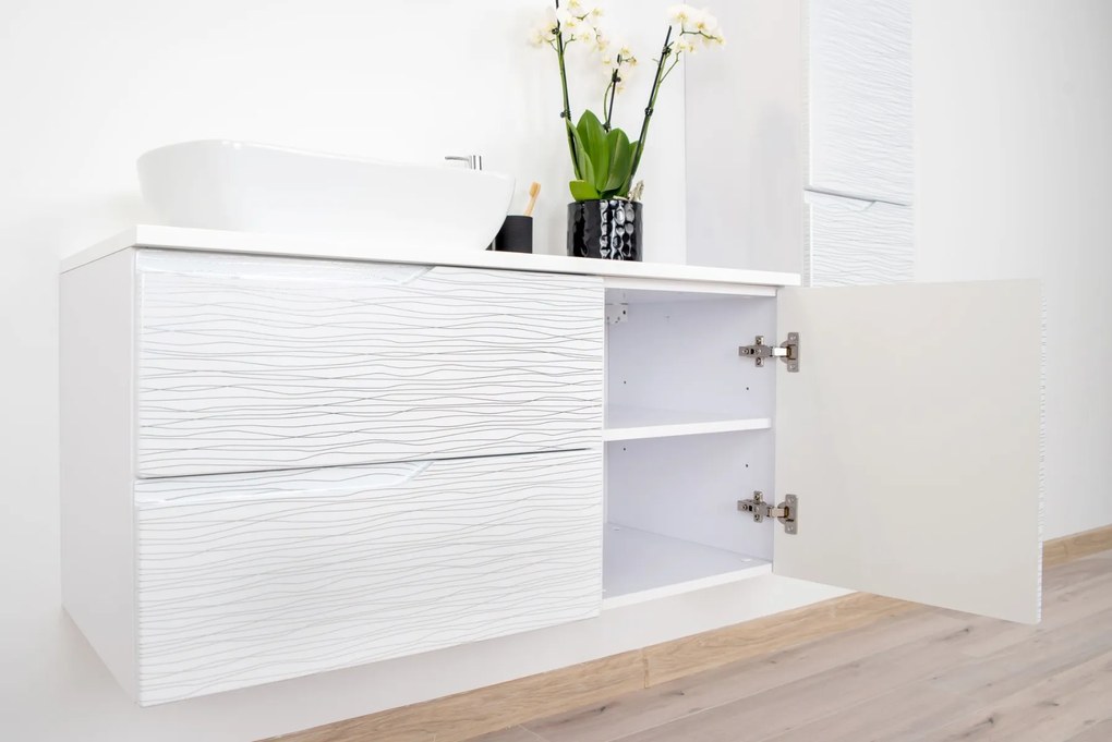 KÚPELŇOVÁ SKRINKA + UMÝVADLO ROMANA II BIELA