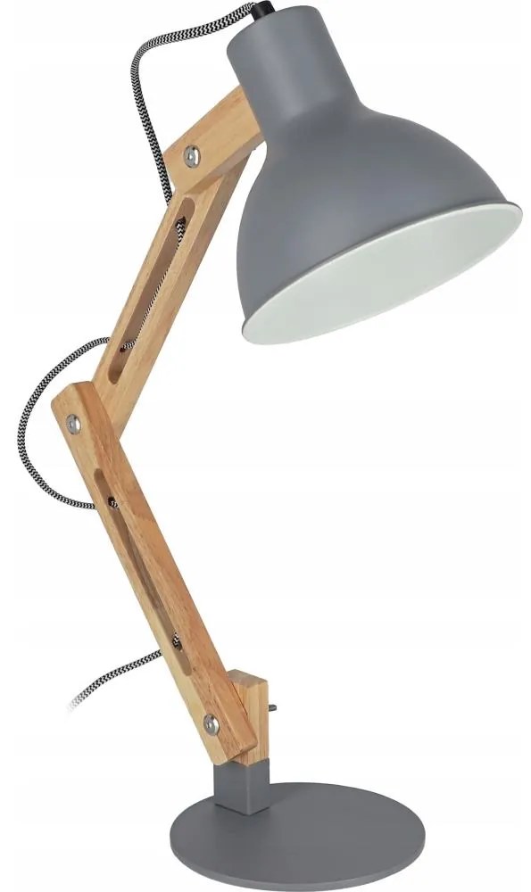 Stolná lampa 1xE27/40W/230V sivá