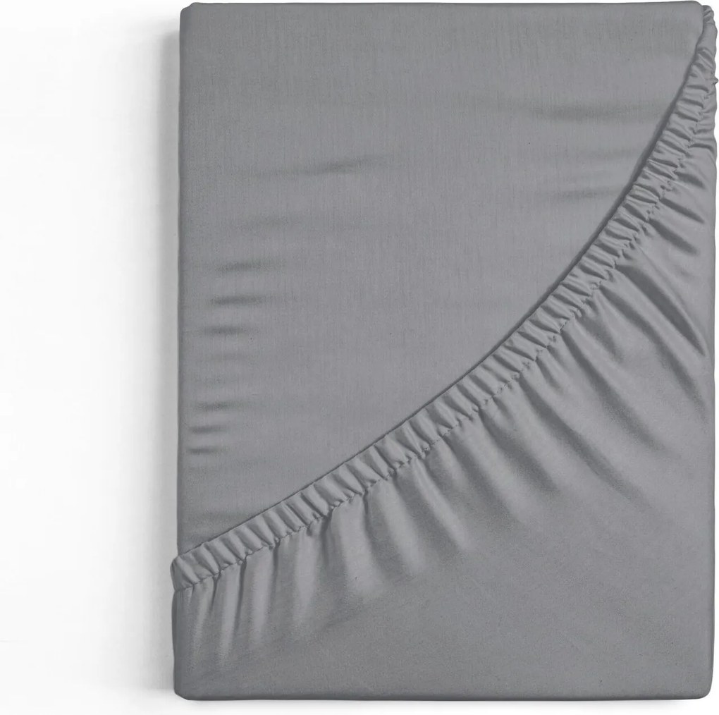 JERSEY PRESTIERADLO JERS4 120X200 CM, VÝŠKA 25 CM SIVÉ