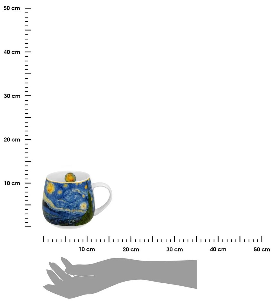 Porcelánový hrnček Van Gogh Starry Night 430 ml