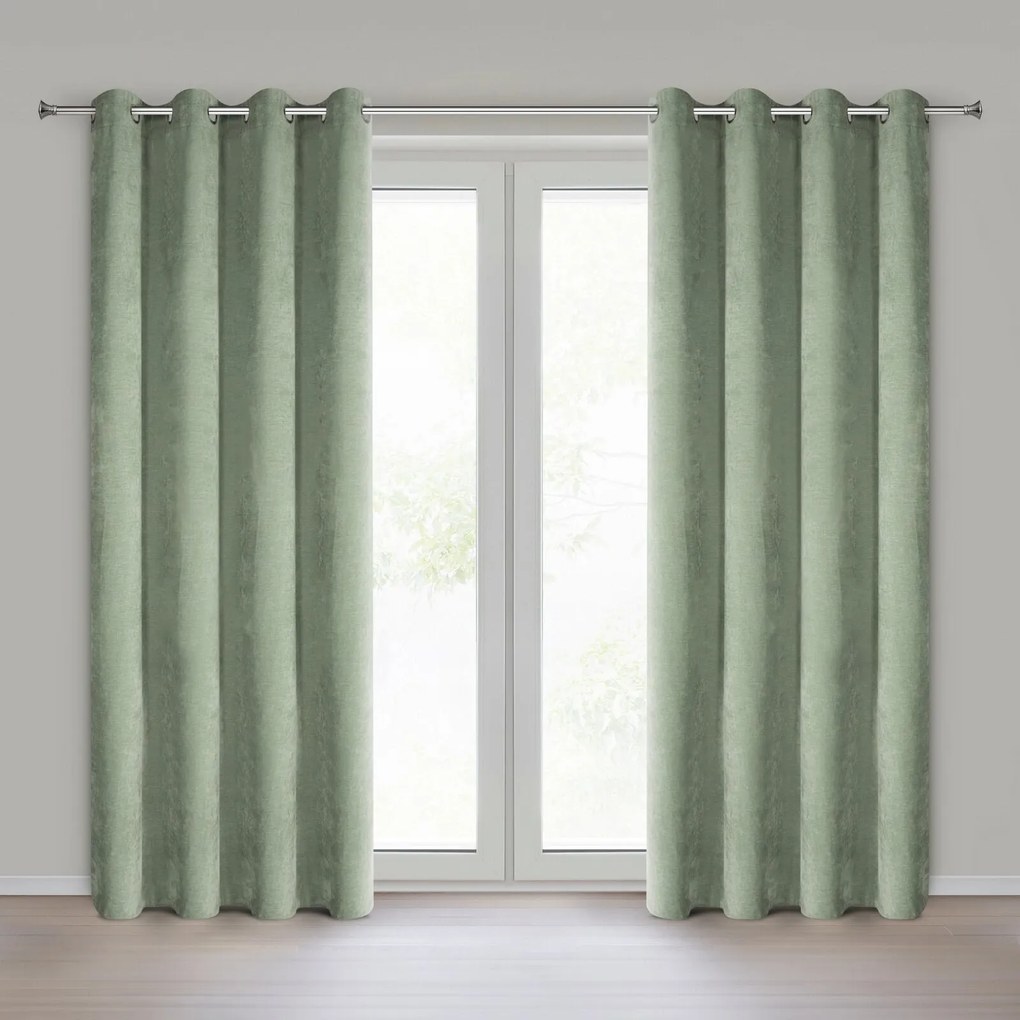 ZÁVES NA KRÚŽKOCH VANI 140X250 CM TMAVOMÄTOVÁ
