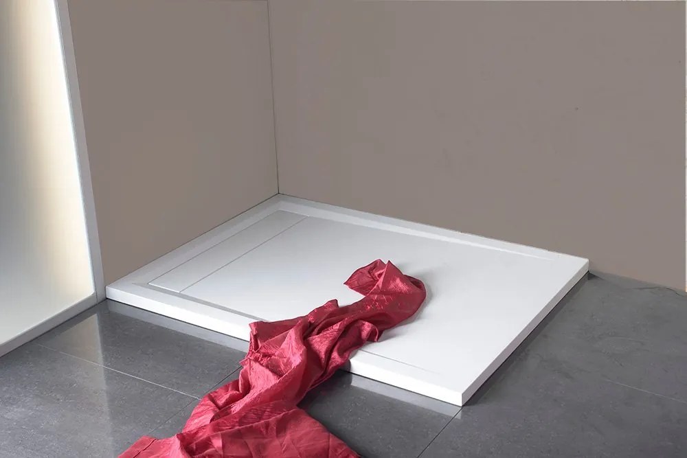 Polysan Polysan, VARESA sprchová vanička z liateho mramoru so záklopom, obdĺžnik 120x80x4cm, 71604