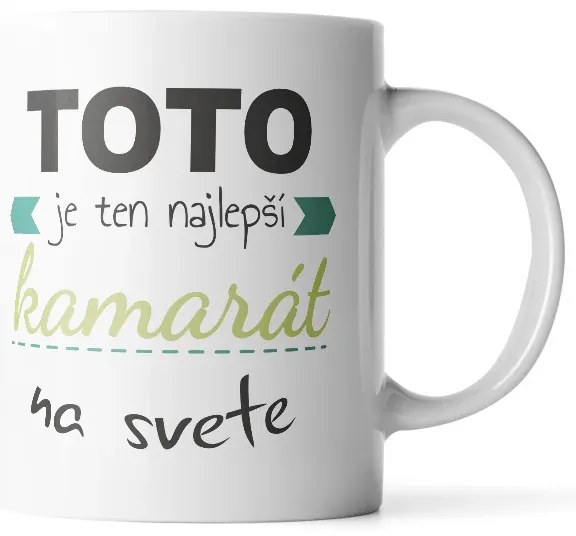 Sablio Hrnček Toto je ten najlepší kamarát na svete - 890 ml - XXL