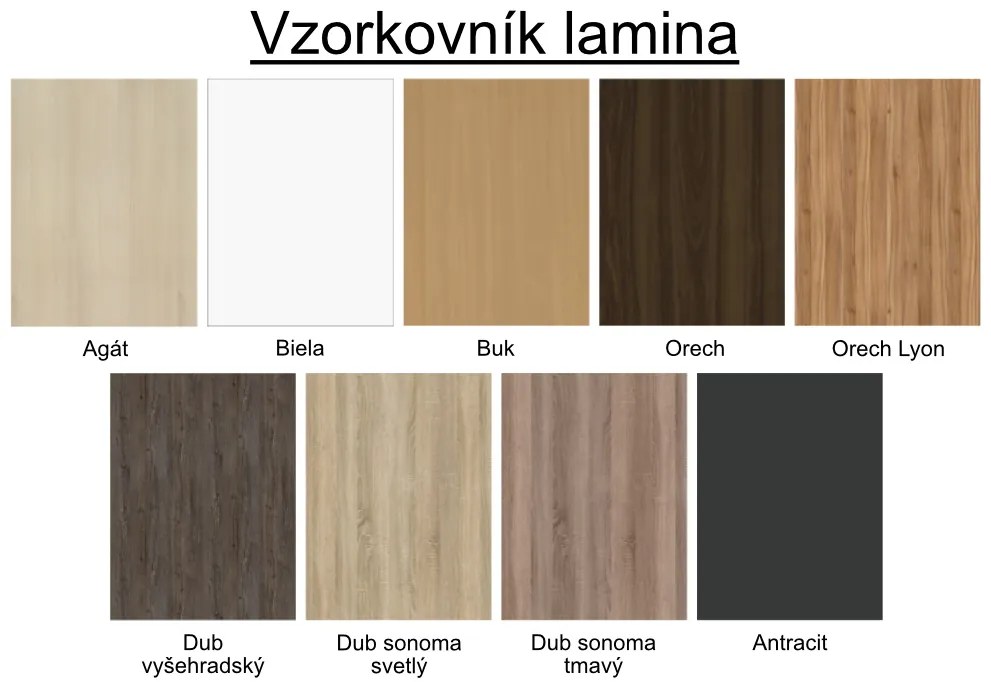 Nabytekmorava Zásuvková komoda Beta HIT 6 farba lamina: agát (akát)