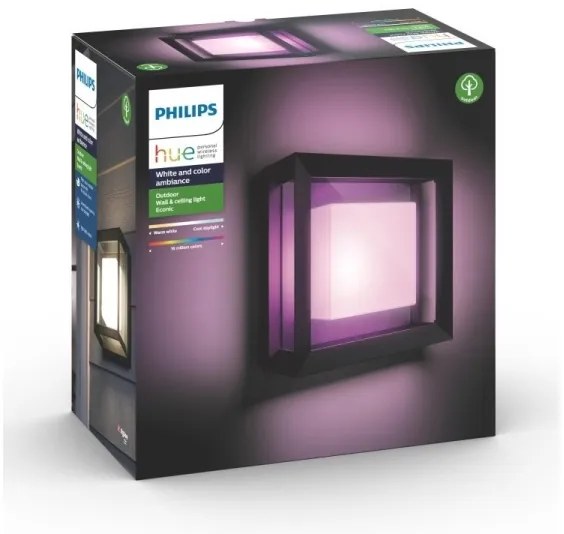 Philips 17438/30/P7 - LED RGB Vonkajšie svietidlo Hue ECONIC LED/15W/230V IP44