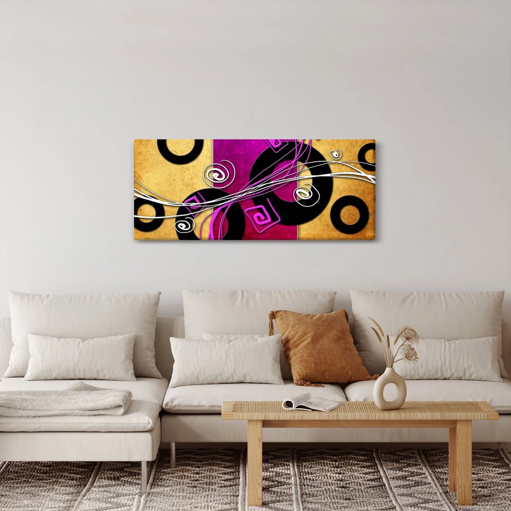 Obraz abstrakcie (120x50 cm)