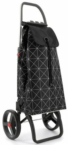 Rolser Nákupná taška na kolieskach I-Max 2 Logic RSG, čierno-biela
