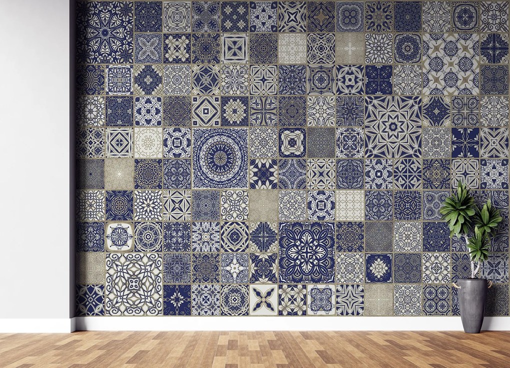 Gario Fototapeta Orientálna modrá mozaika - Andrea Haase Materiál: Vliesová, Rozmery: 150 x 105 cm