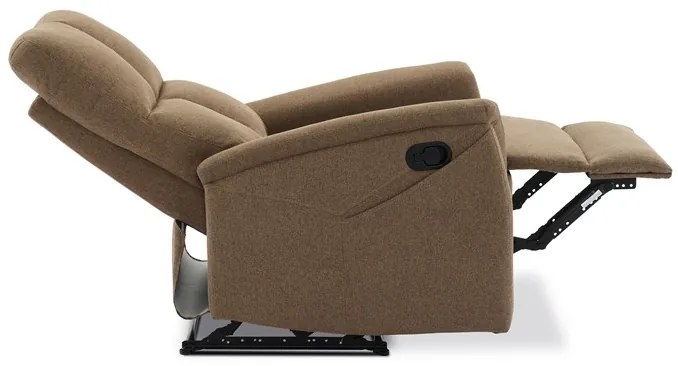 Autronic BONTEC Polohovacie kreslo, hnedá, látka, TV-916 BR2 Farba: Hnedá