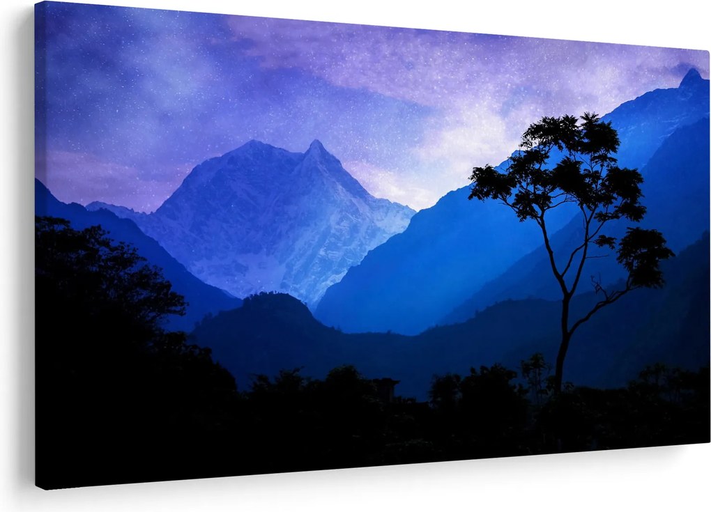 Obraz - Nočné nebo v Nepále (90x60 cm)