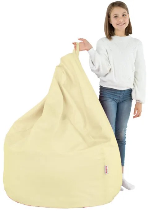 Sedací vak SAKO krémový ekokoža