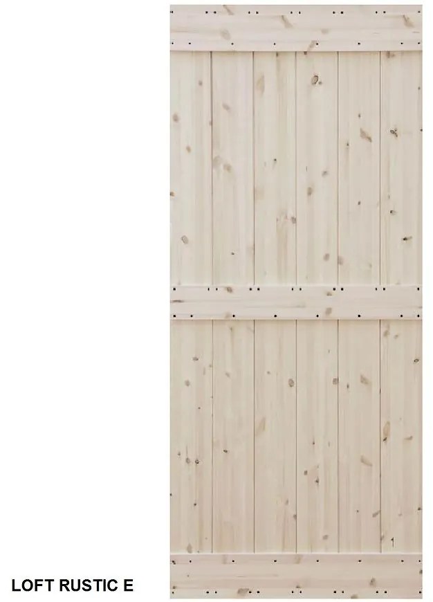 Dvere posuvné na mieru Loft Rustic E