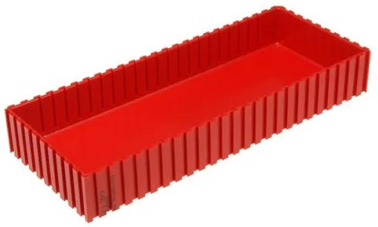 Plastová krabička na náradie 35-250x100 mm, červená