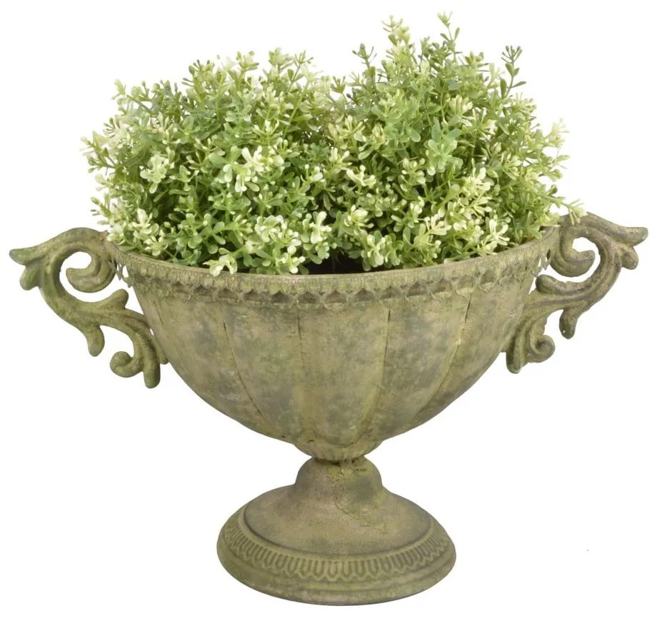 Kovová široká váza na kvetiny Esschert Design