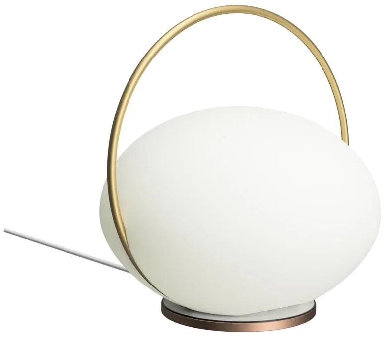 LED stolová lampa v bielo-zlatej farbe (výška 19 cm) Orbit – UMAGE