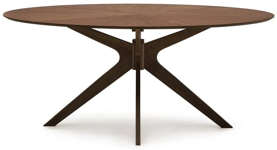 Jedálenský stôl s doskou v dekore orechového dreva 110x180 cm Naanim – Kave Home