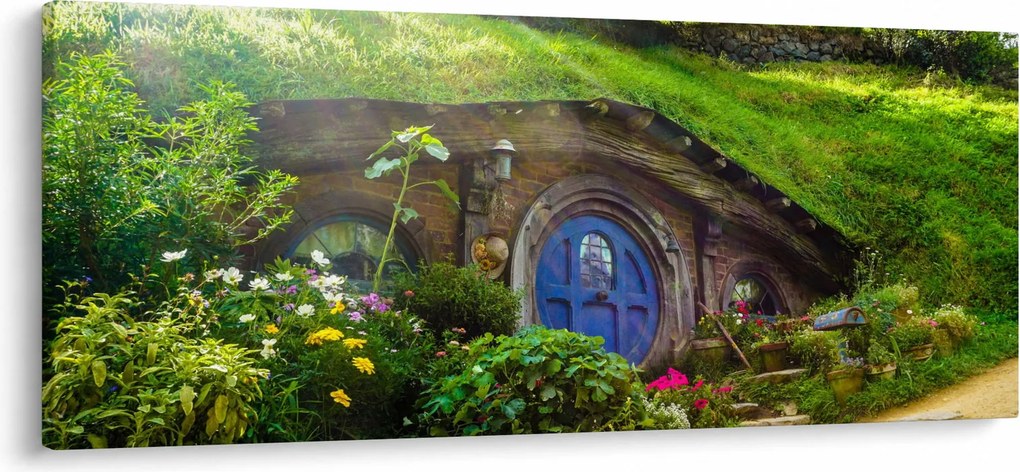 Obraz - Hobitína (120x50 cm)